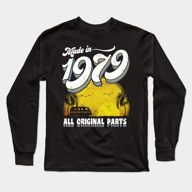 Made in 1979 All Original Parts Long Sleeve T-Shirt by KsuAnn